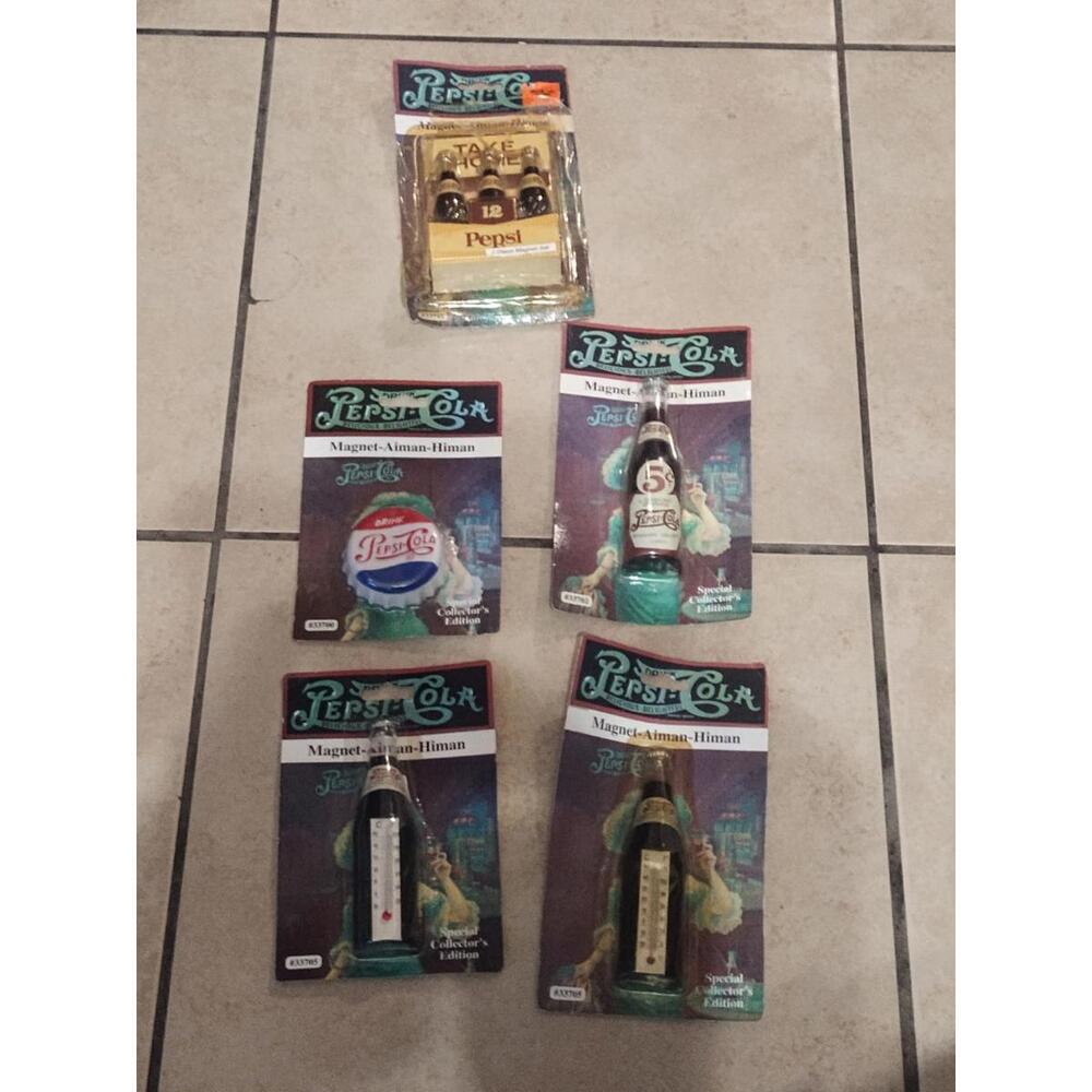 Pepsi Cola Magnet Aiman-Himan Special Collector's Edition 1998 Lot Of 5